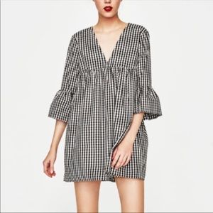 Zara gingham romper / play suit